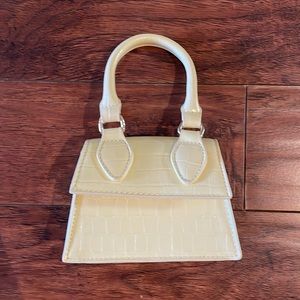 Urban Expressions Light Yellow Small Top Handle Bag